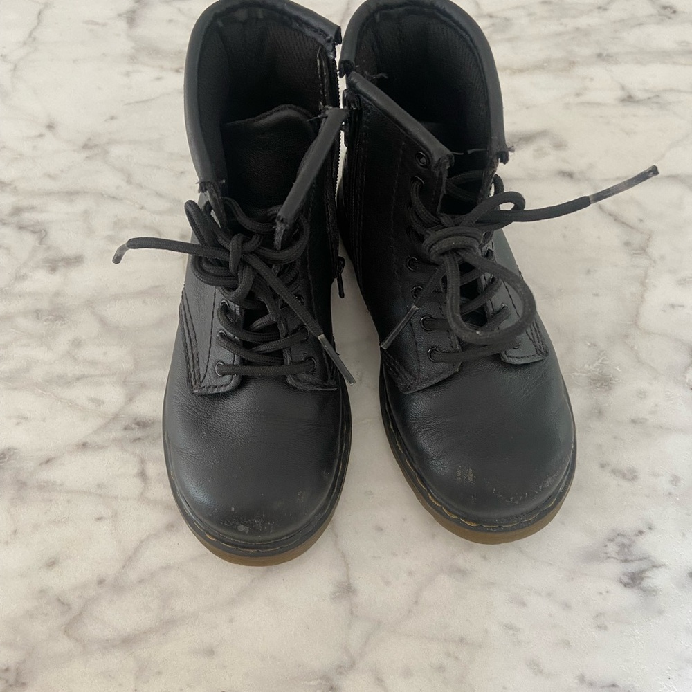 Dr. Martens Black Kids Boots